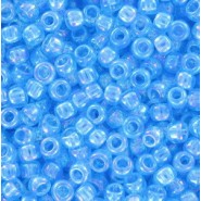 Toho seed beads 8/0 round Transparent-Rainbow Aquamarine - TR-08-163